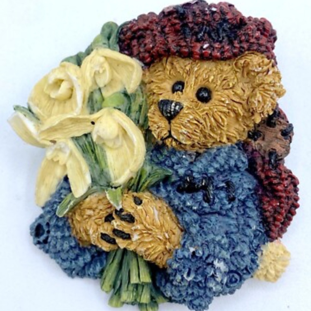 Boyds Bears Collection vintage silver pin broach